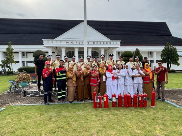 Empat Tahun Konsisten, RSUD M. Yunus Bengkulu Gelar Pelatihan K3 Kebakaran Bersama Bengkulu Safety