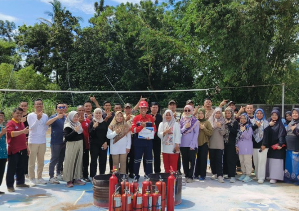 PT Bintang Utama Abisatya Latih Tanggap Darurat Kebakaran Pegawai BPOM Bengkulu