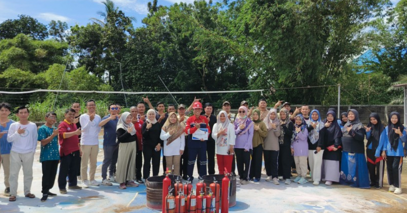 PT Bintang Utama Abisatya Latih Tanggap Darurat Kebakaran Pegawai BPOM Bengkulu